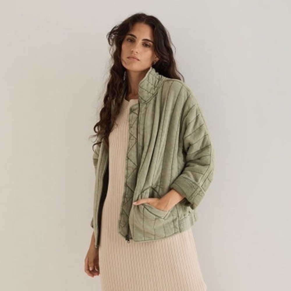 Arcaa Women's Tessa Quilted Jacket - Sage Green